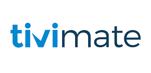 TiviMate logo with 'tivi' in blue and 'mate' in dark gray on a white background.